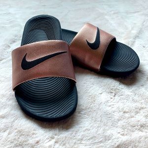 Nike Rose Gold Slides